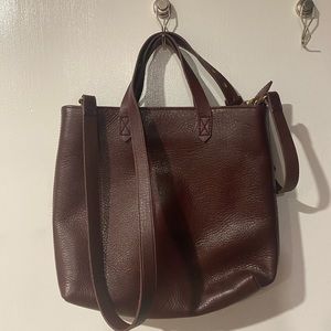 Dark red madewell leather crossbody bag